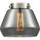 Franklin Restoration Fulton 1 Light 7 inch Brushed Satin Nickel Mini Pendant Ceiling Light in Incandescent, Plated Smoke, Franklin Restoration
